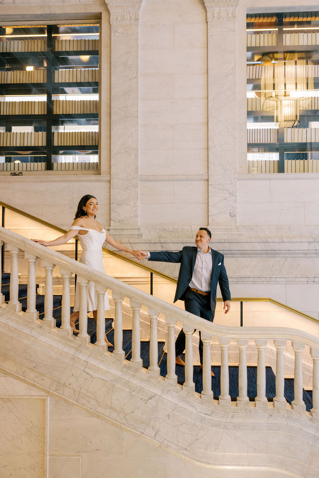 Date Night Engagement Photo in Downtown Chicago