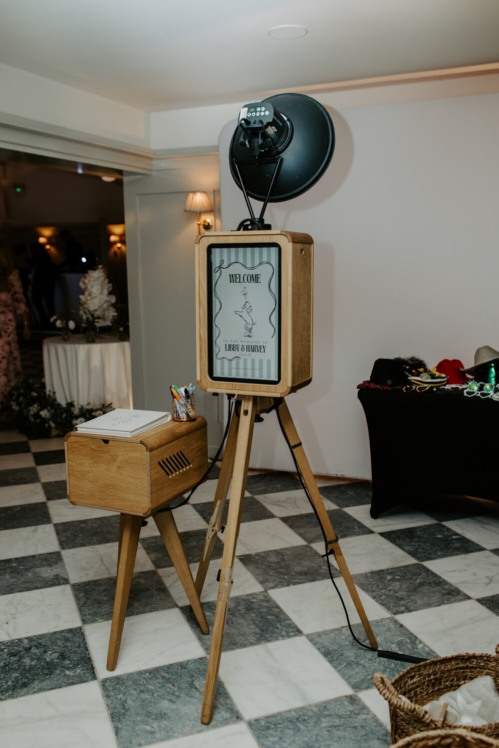 the icon photo booth experience for a luxury party entertainment in kin house