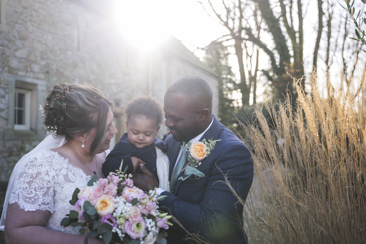 The family at sunset