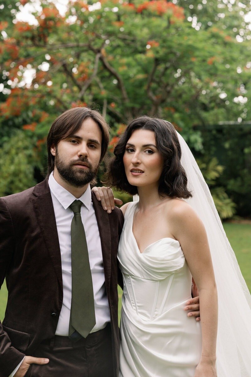 Formal wedding portrait by wedding photographers in San Juan Puerto Rico

