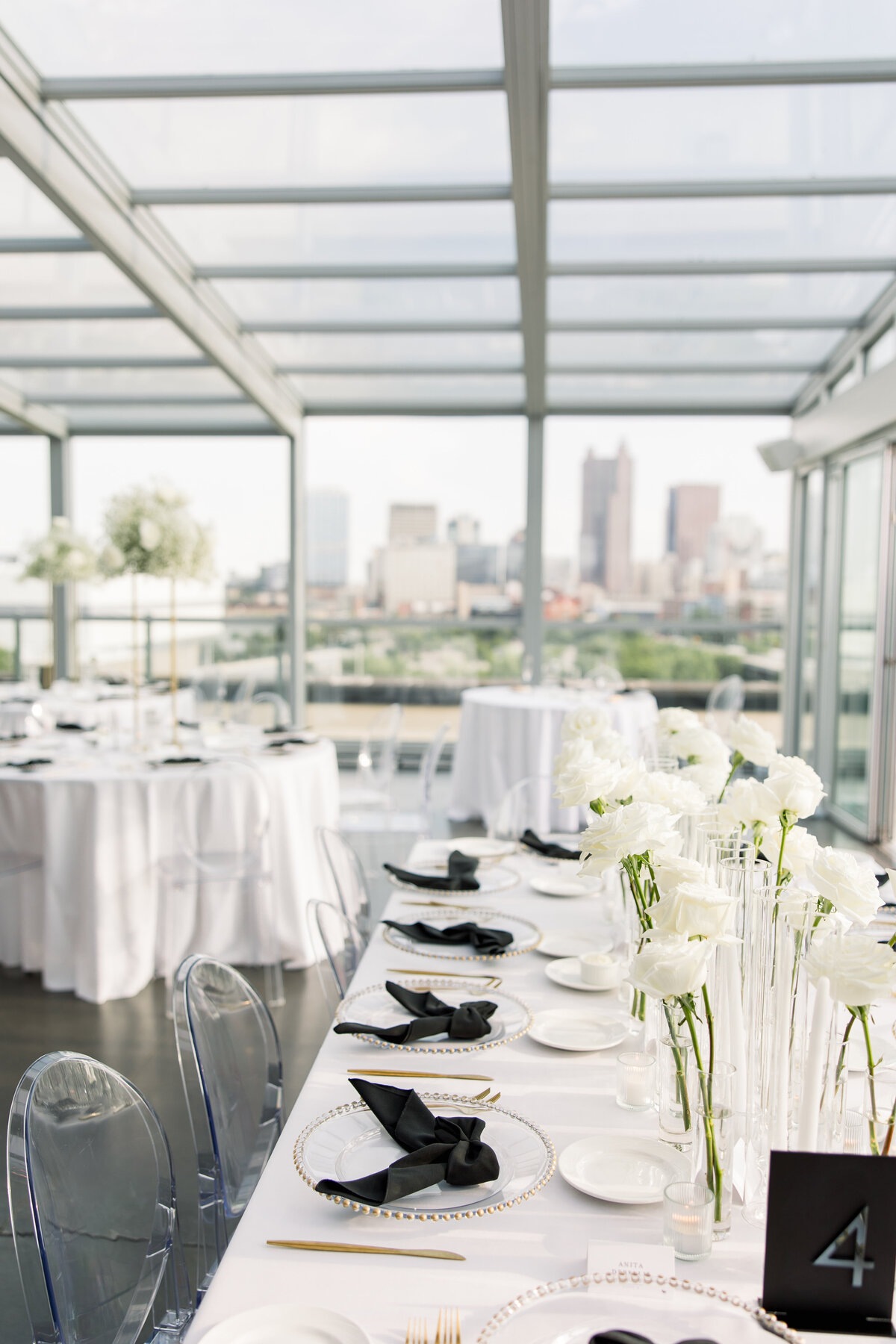 Luxury rooftop wedding at Revery North 4th Corridor in Columbus Ohio