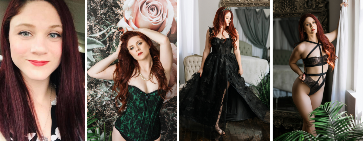 before and after woman boudoir shoot
