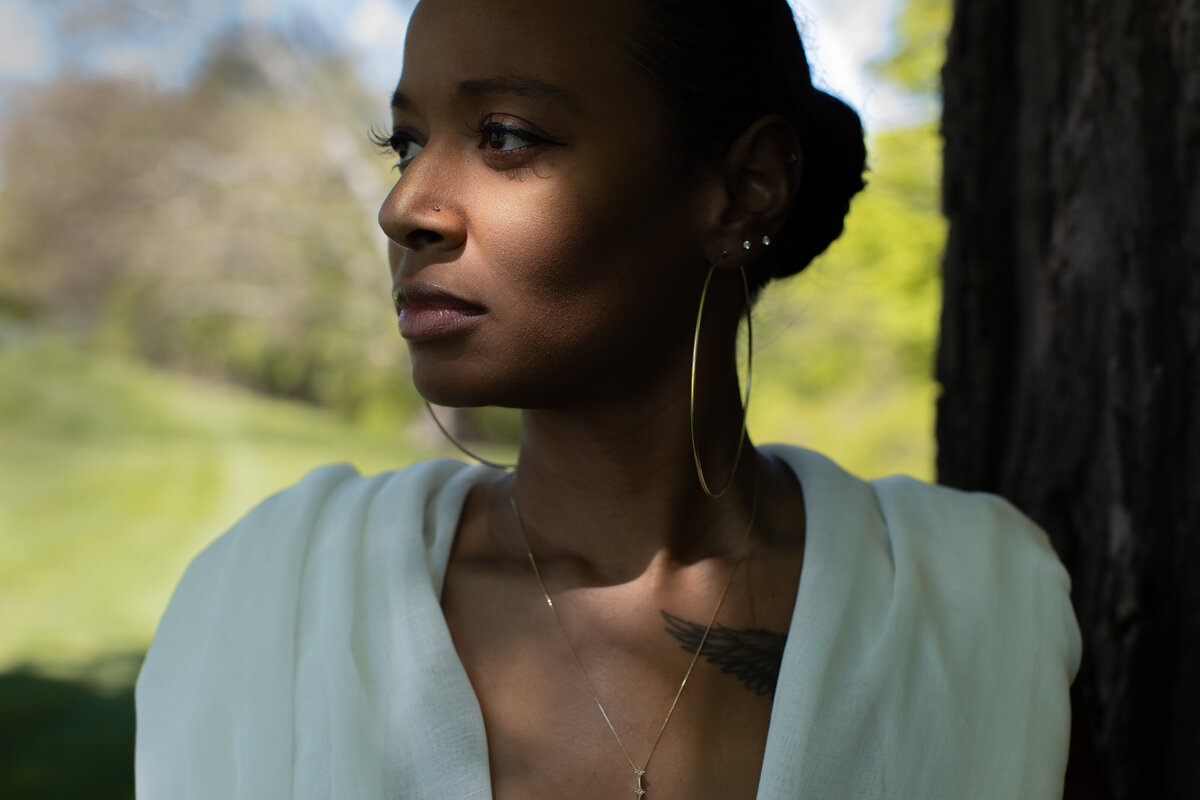 Portrait taken by a black female photographer  based new york