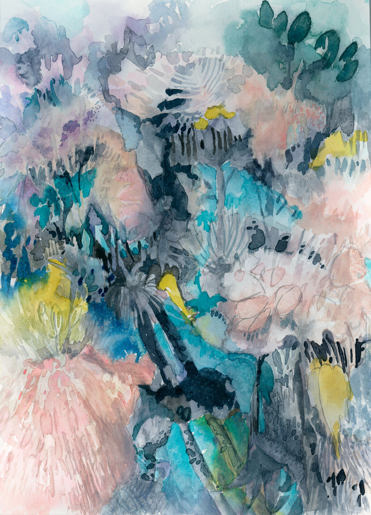 Driftwilde_watercolor_20230122_31_original_floral-abstract-chrysanthemum-watercolor_original-artwork-waterbased-media_Anne-Cressey_A.-C._McGraw