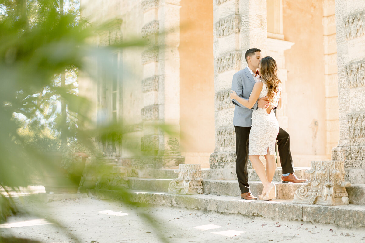 Vizcaya Museum Engagement Photography Session 19