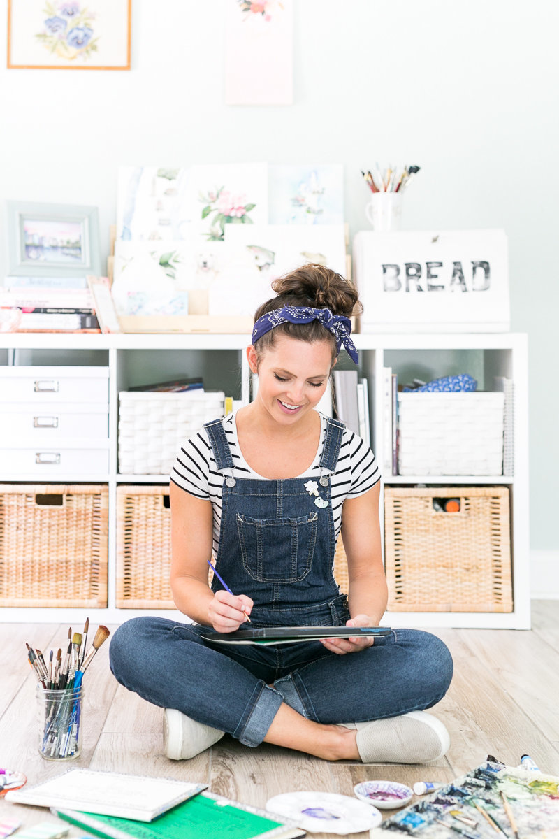 Orlando branding photographer | Cami Monet watercolor artist brand session_-33