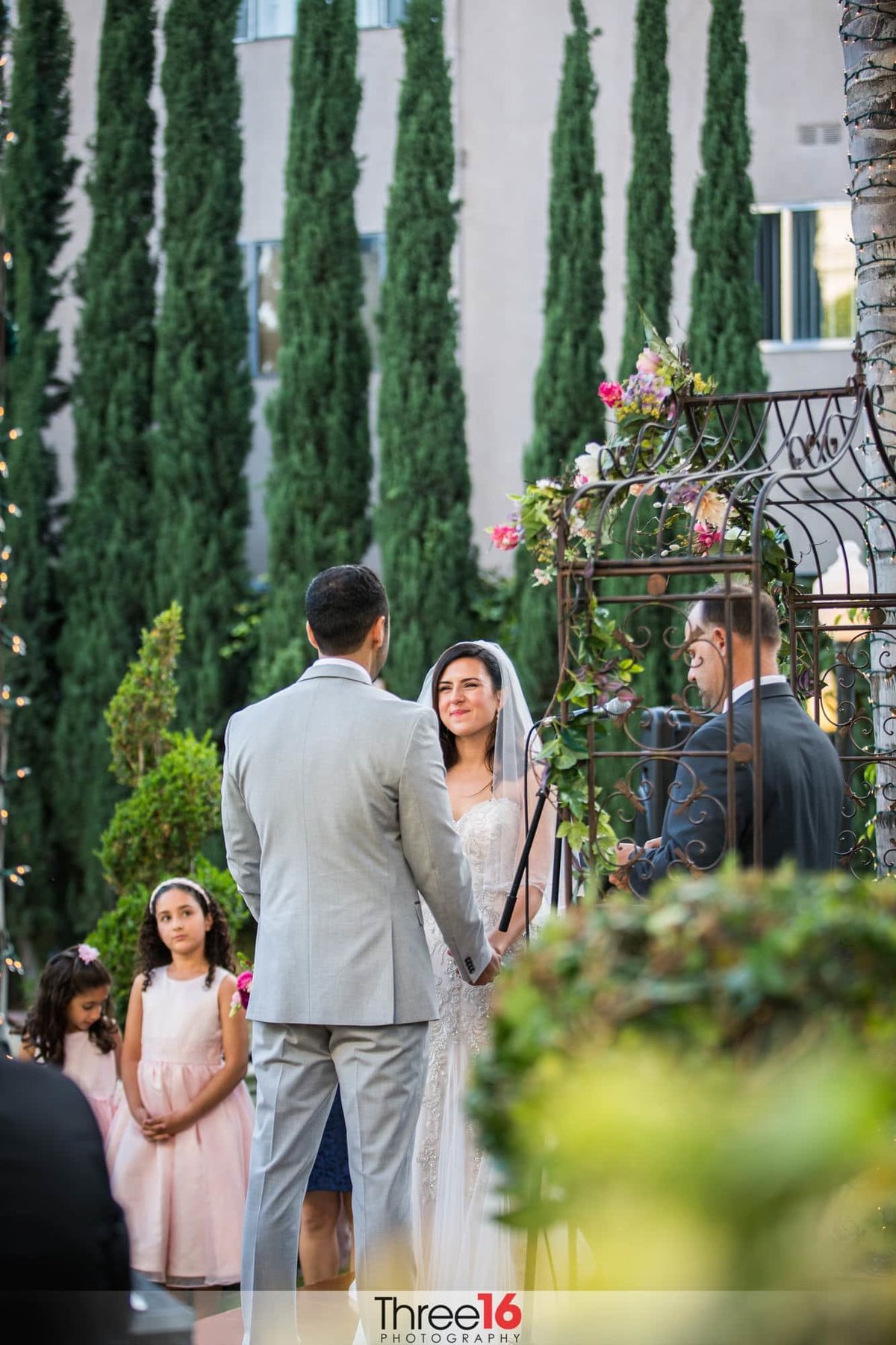 Bride and Groom taking their vows