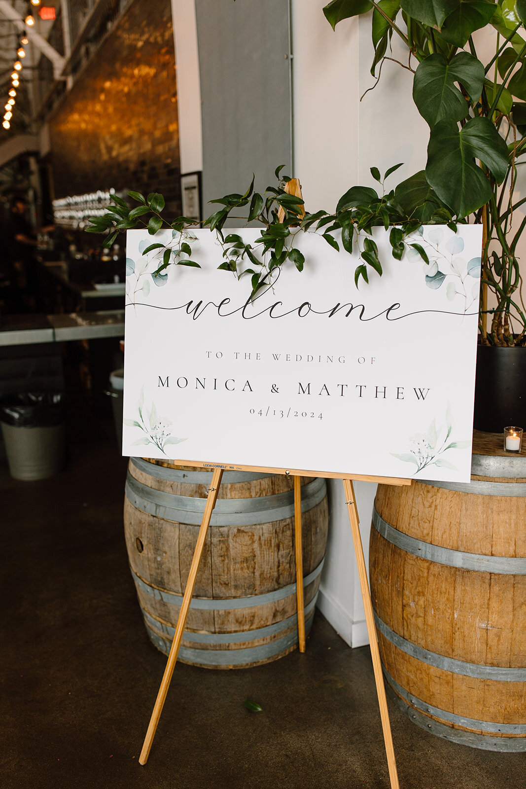 welcome sign decor wedding