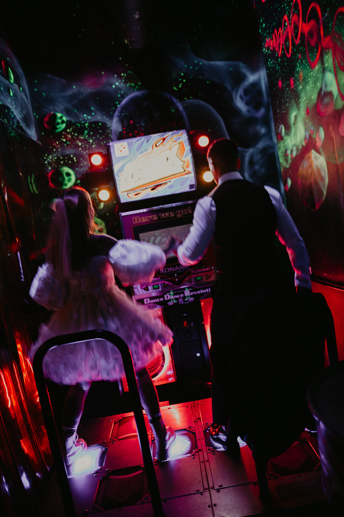 Vegas style wedding in Birmingham's Custard Factory.