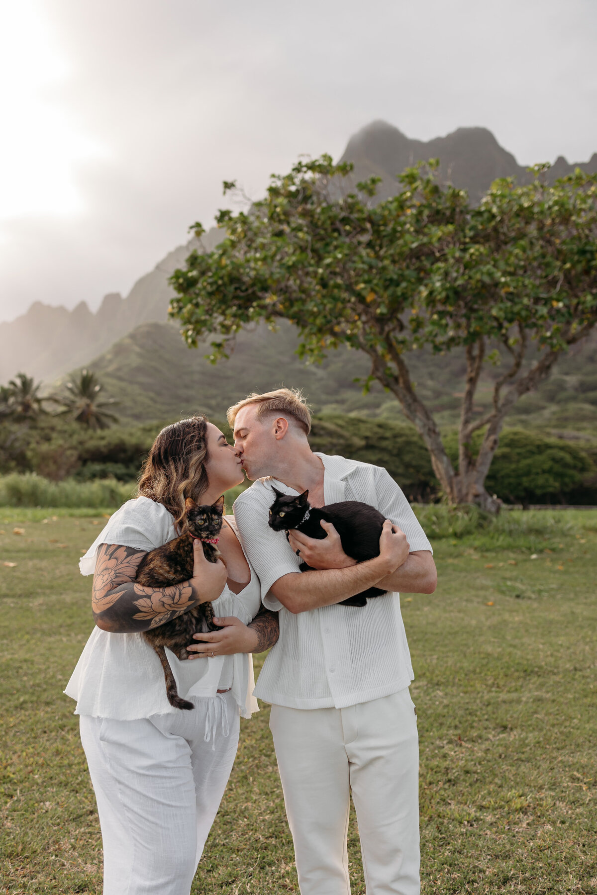 kualoa-beach-park-couples-photoshoot-with-cats-5