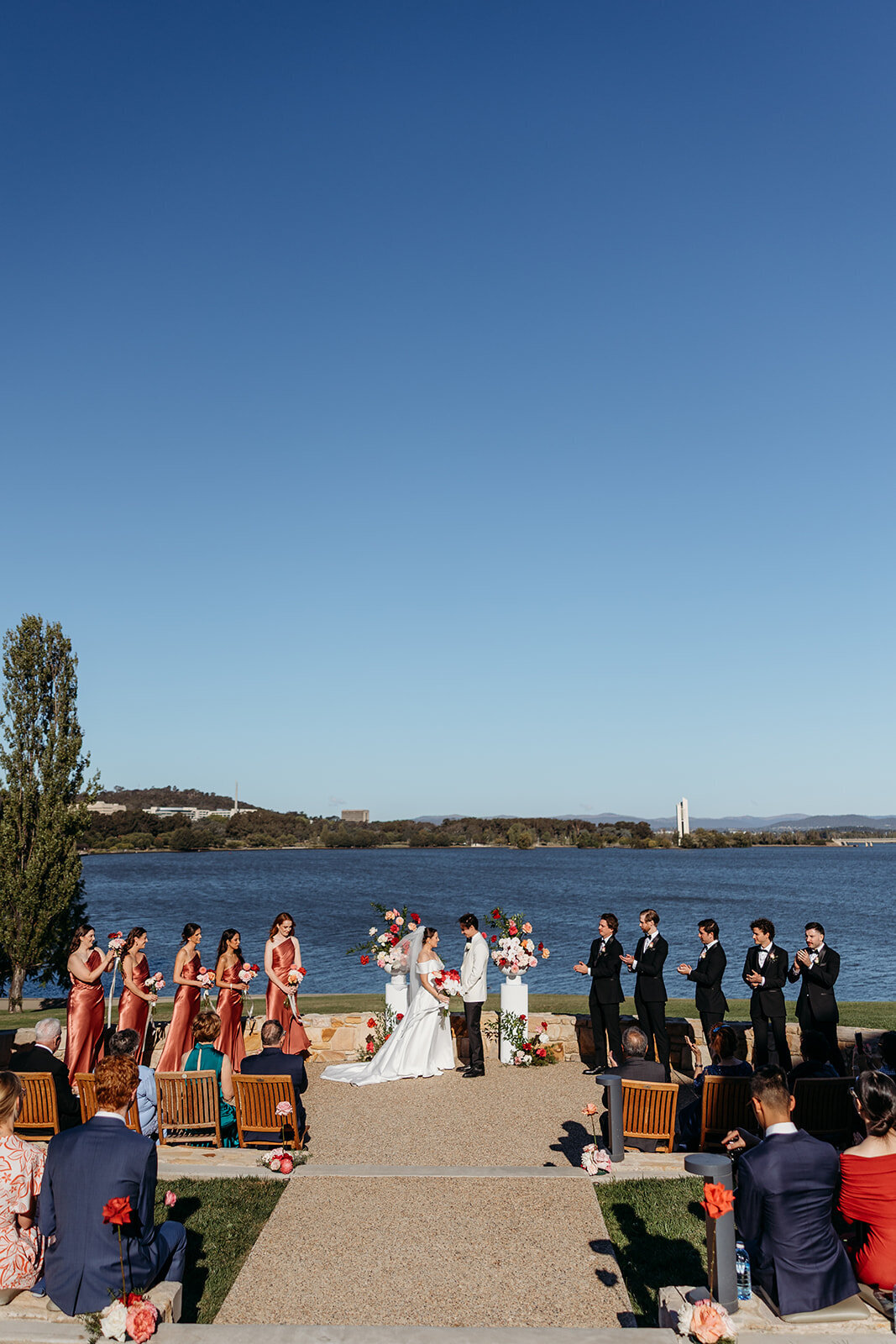 Wedding ceremony at The Marion, an exclusive Canberra wedding venue