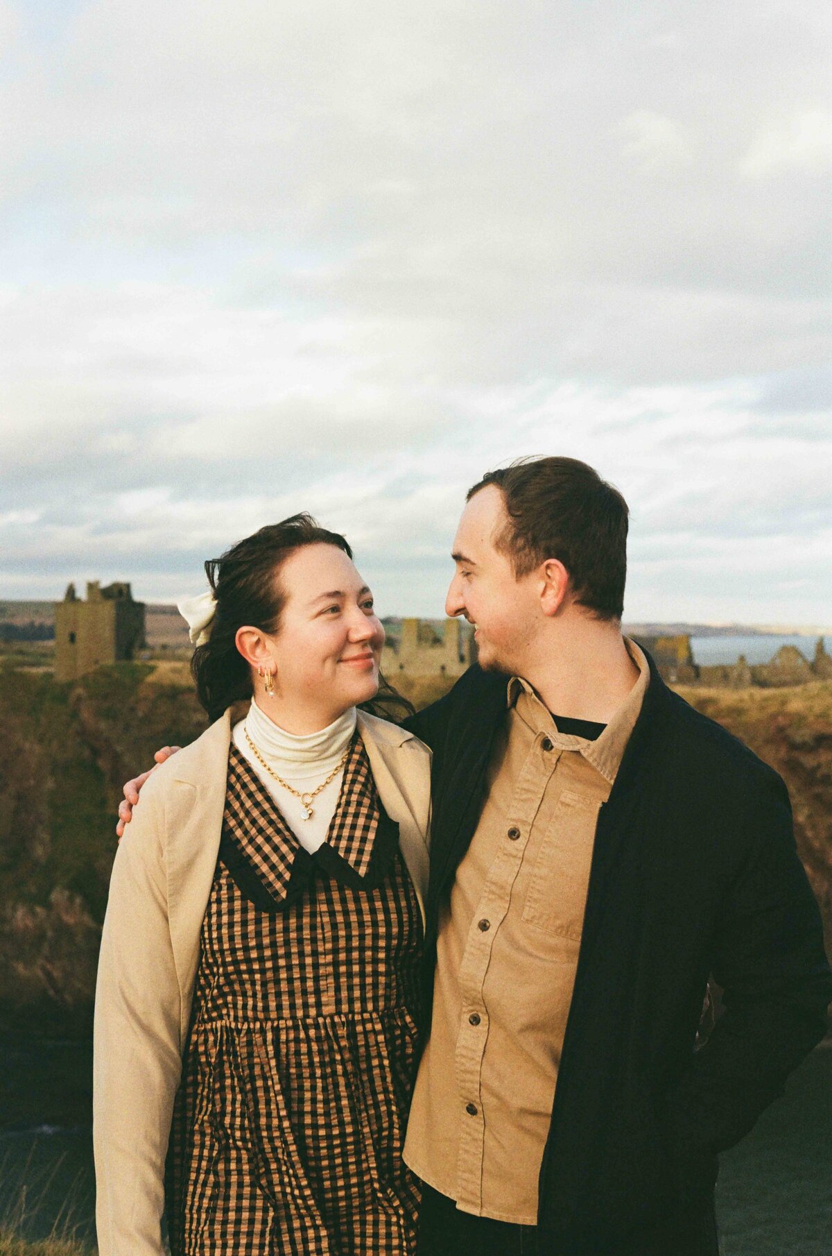 Aberdeenshire couple session photographer in film-2