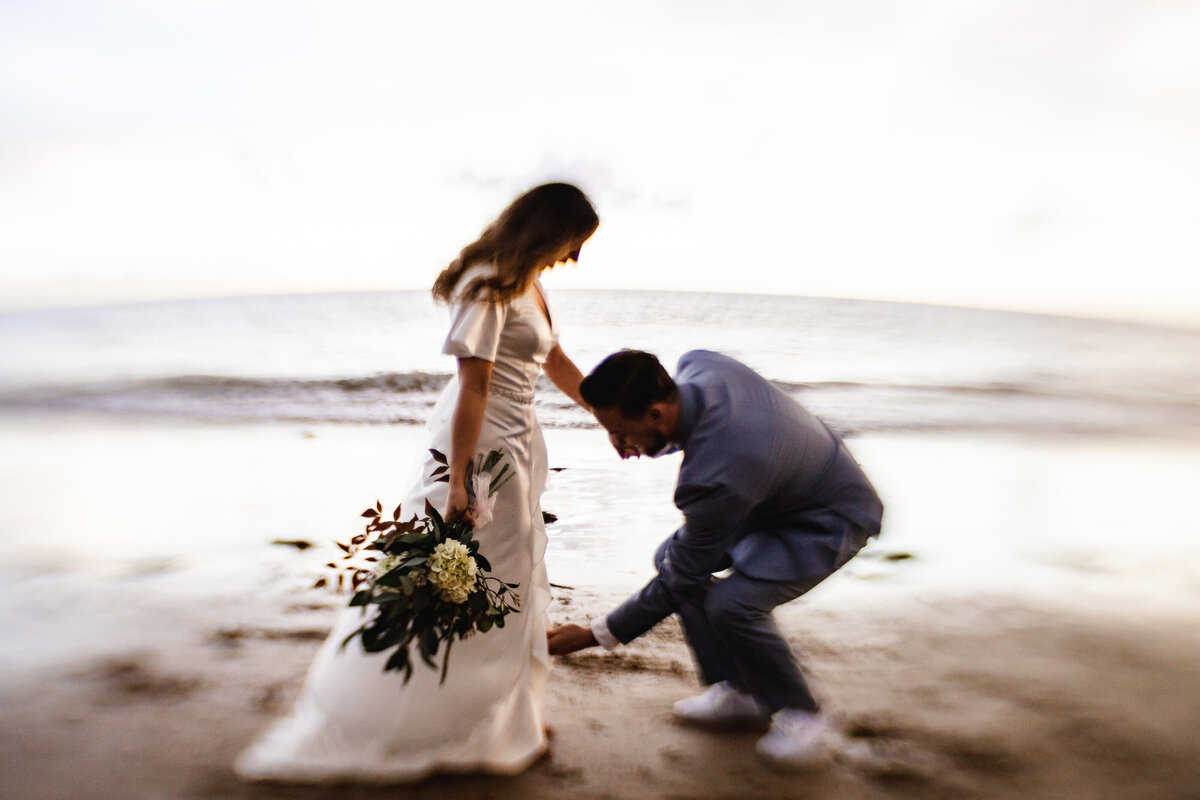 Laguna Beach Elopement Photographer Emily Beth Photo Southern California Beach Wedding Engagement