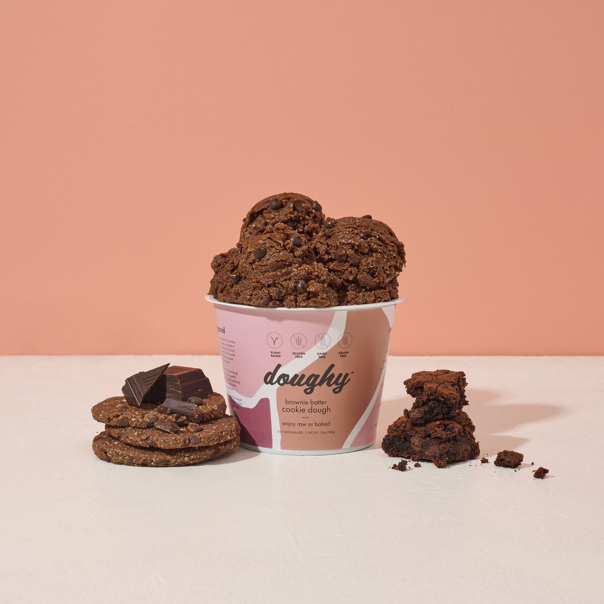 brownie batter plant based grain free cookie dough'