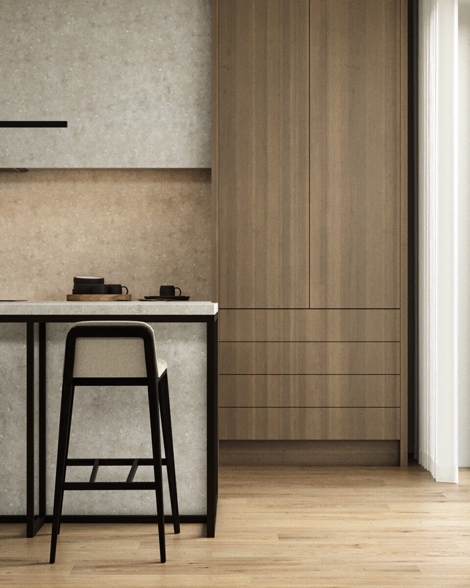 wood kitchen cabinets
