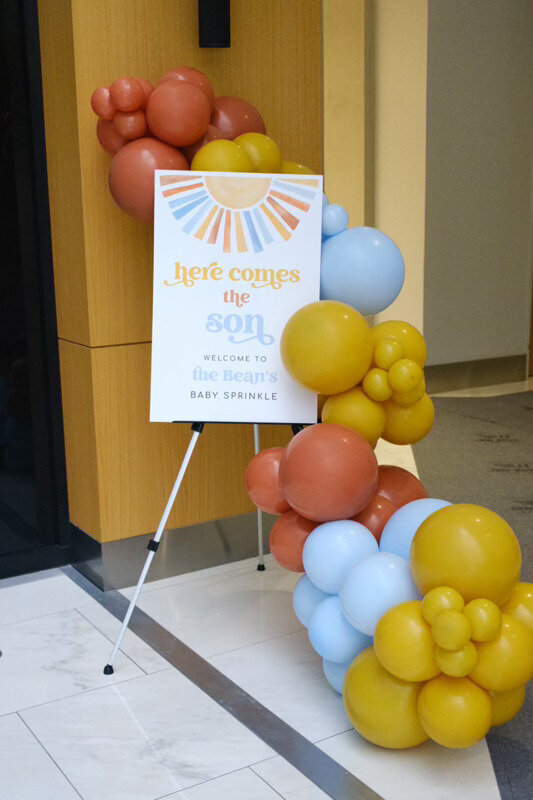 here comes the sun party balloons Stand Out Balloons