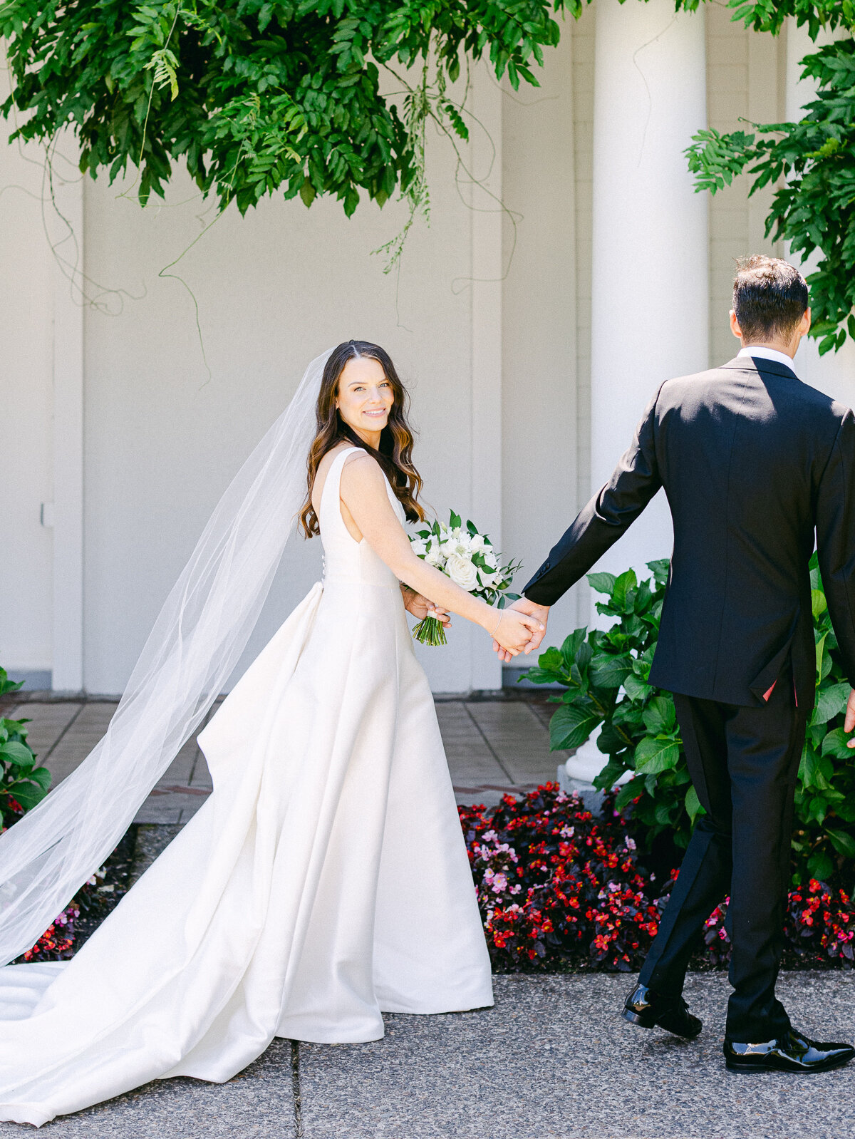 waverley country club wedding couple