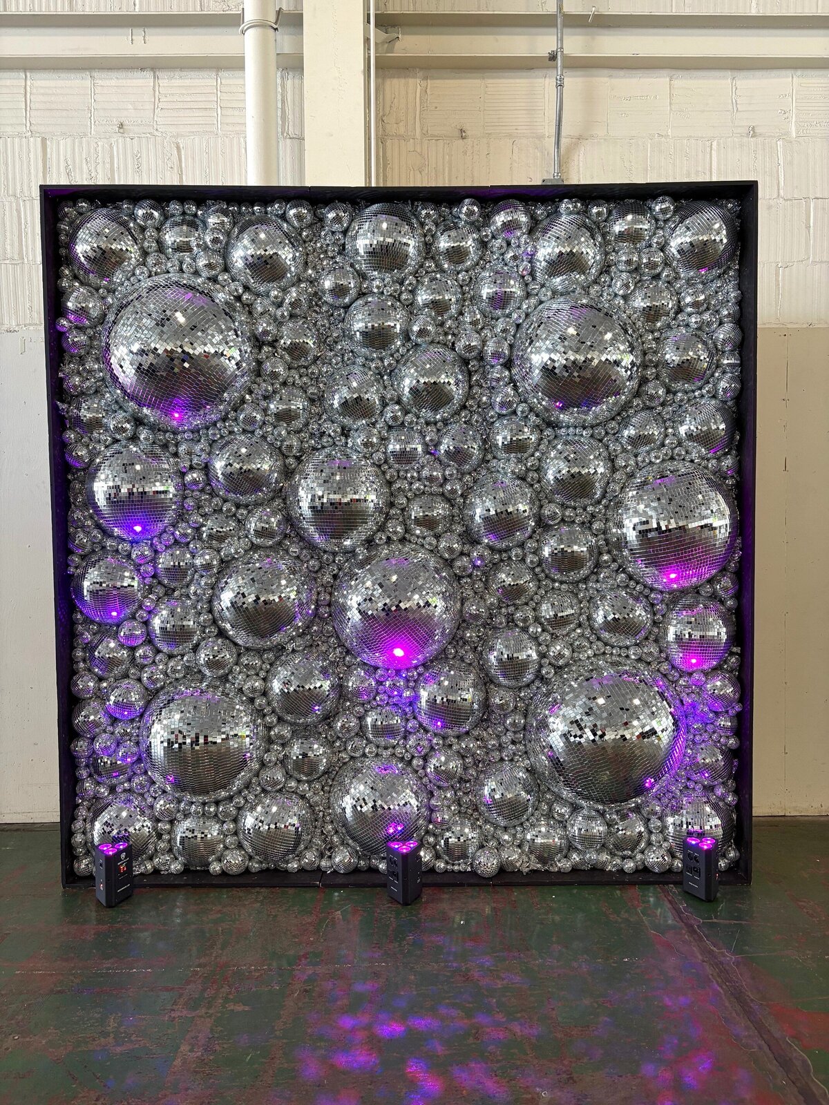 disco ball wall by Sarahs Celebrations