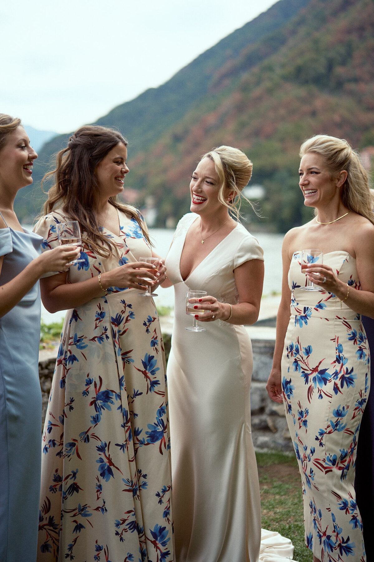 EDW-Wedding Photography Bridal Party Lake Como