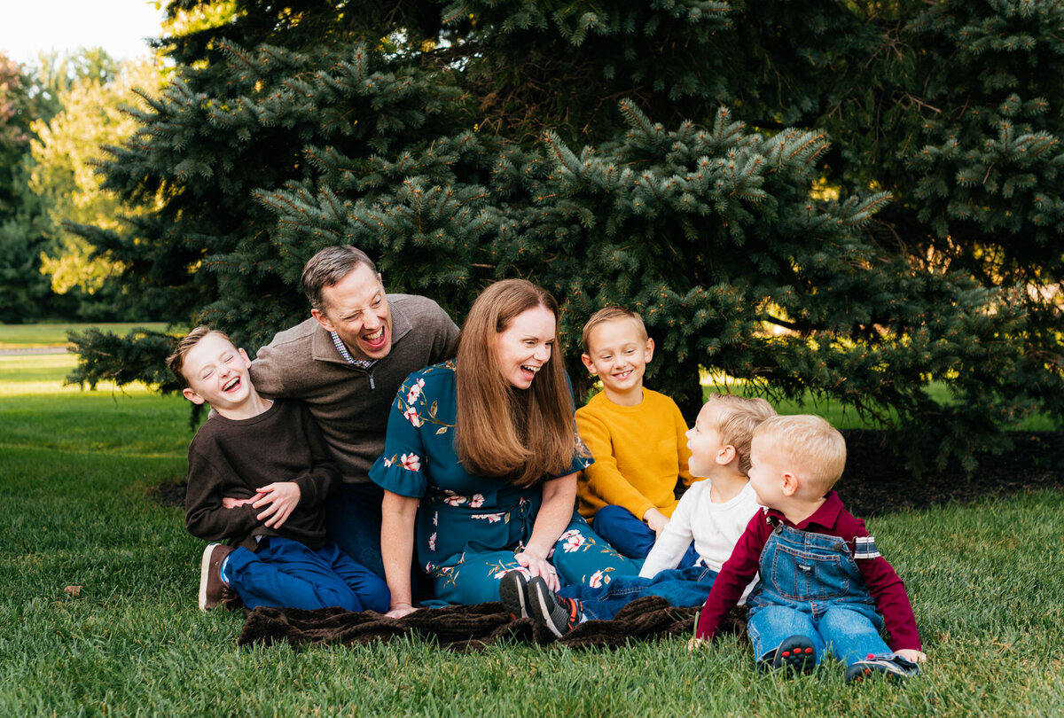 Hill Family At Home Outdoor Fall Session, Somerset NJ Photographer, Nichole Tippin Photography-47