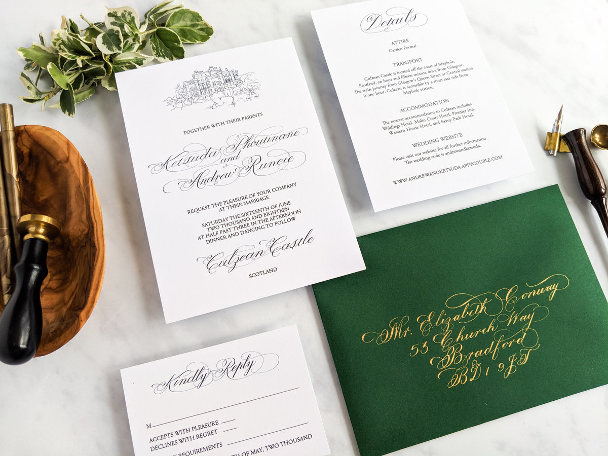Custom Calligraphy Invitations | Jenni Liandu Calligraphy