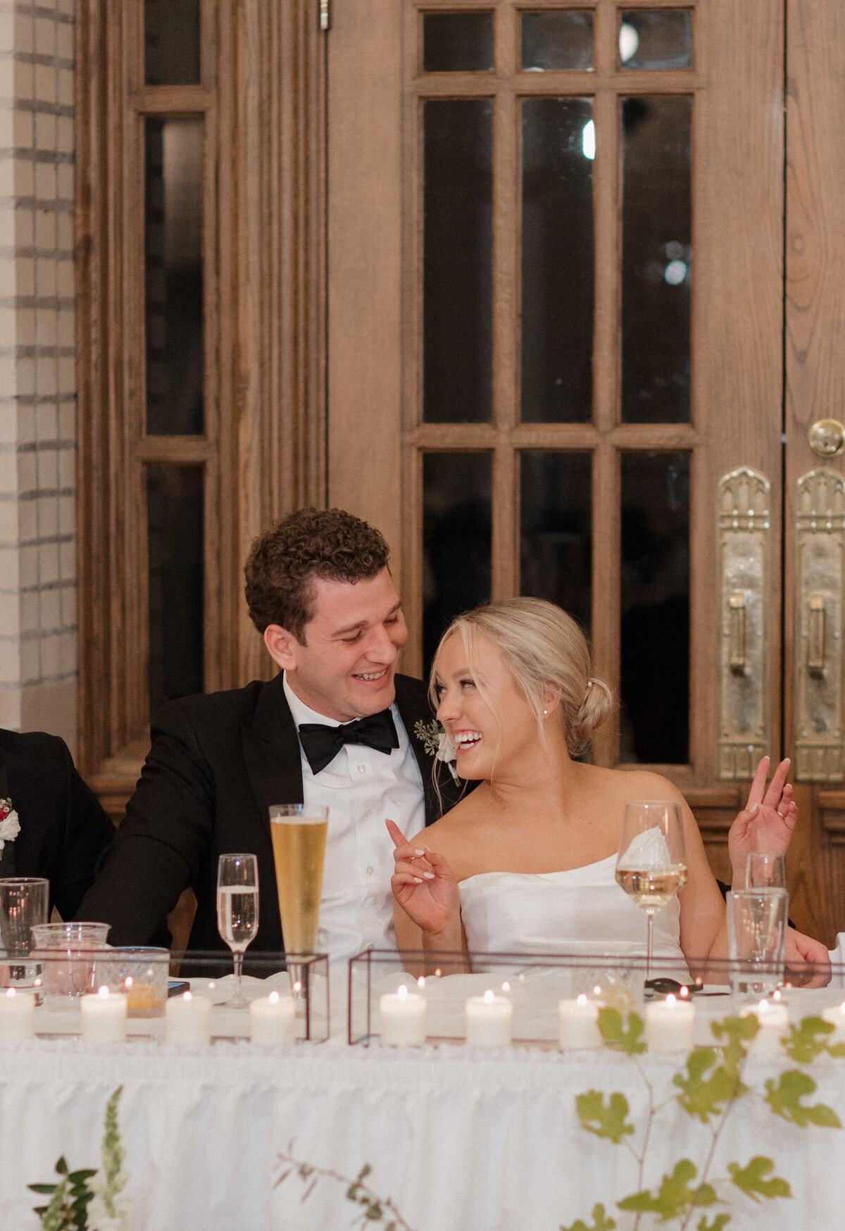 Indianapolis wedding photography joyful reception portrait