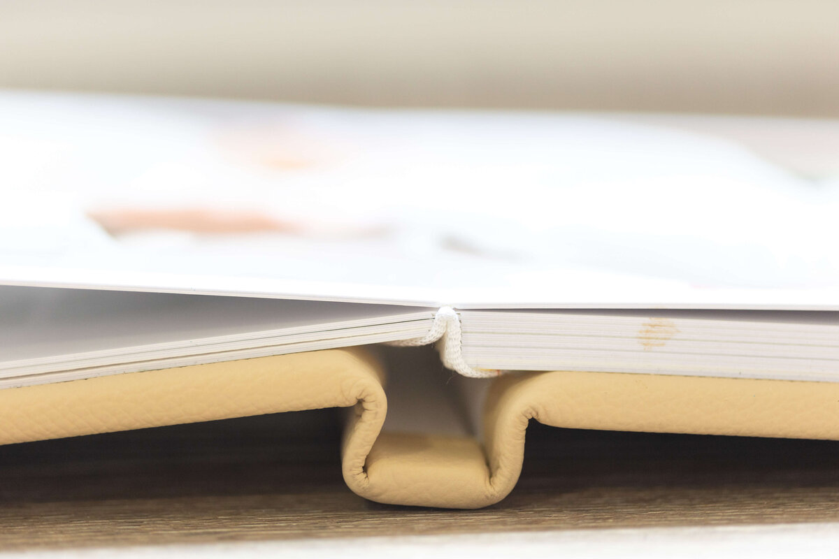 Wedding album laid out by Nashville wedding photographer, Liz Courtney