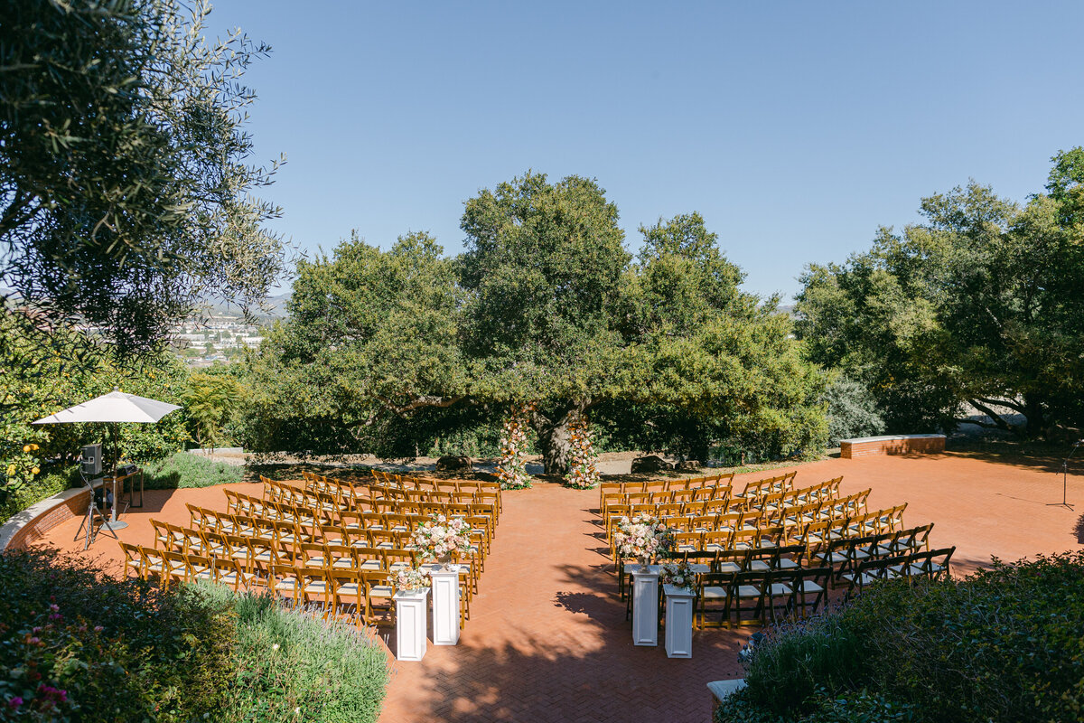 Ceremony scenery at Quail Ranch