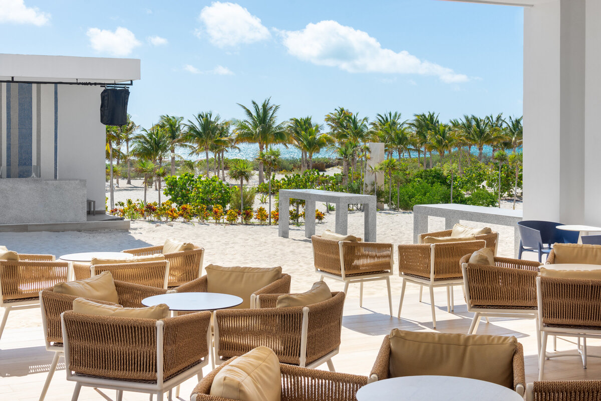 The Tequila bar at the Riu Latino Hotel in Cancun, Mexico.