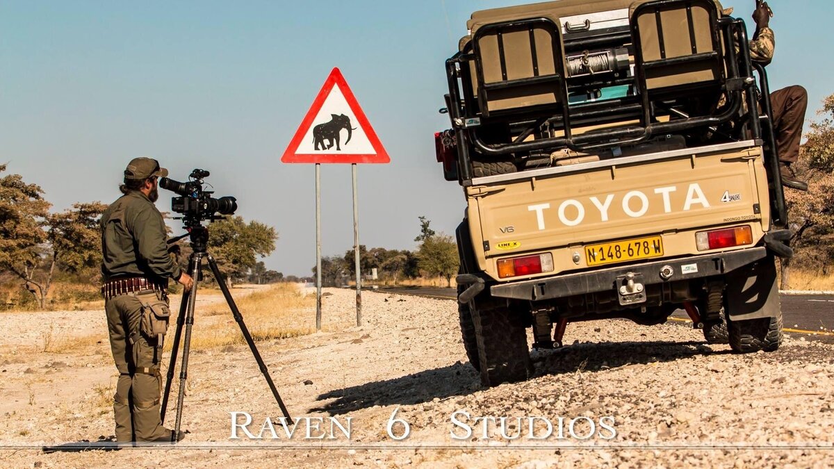 Jason Miller and Raven 6 Studios filming in Namibia, Africa