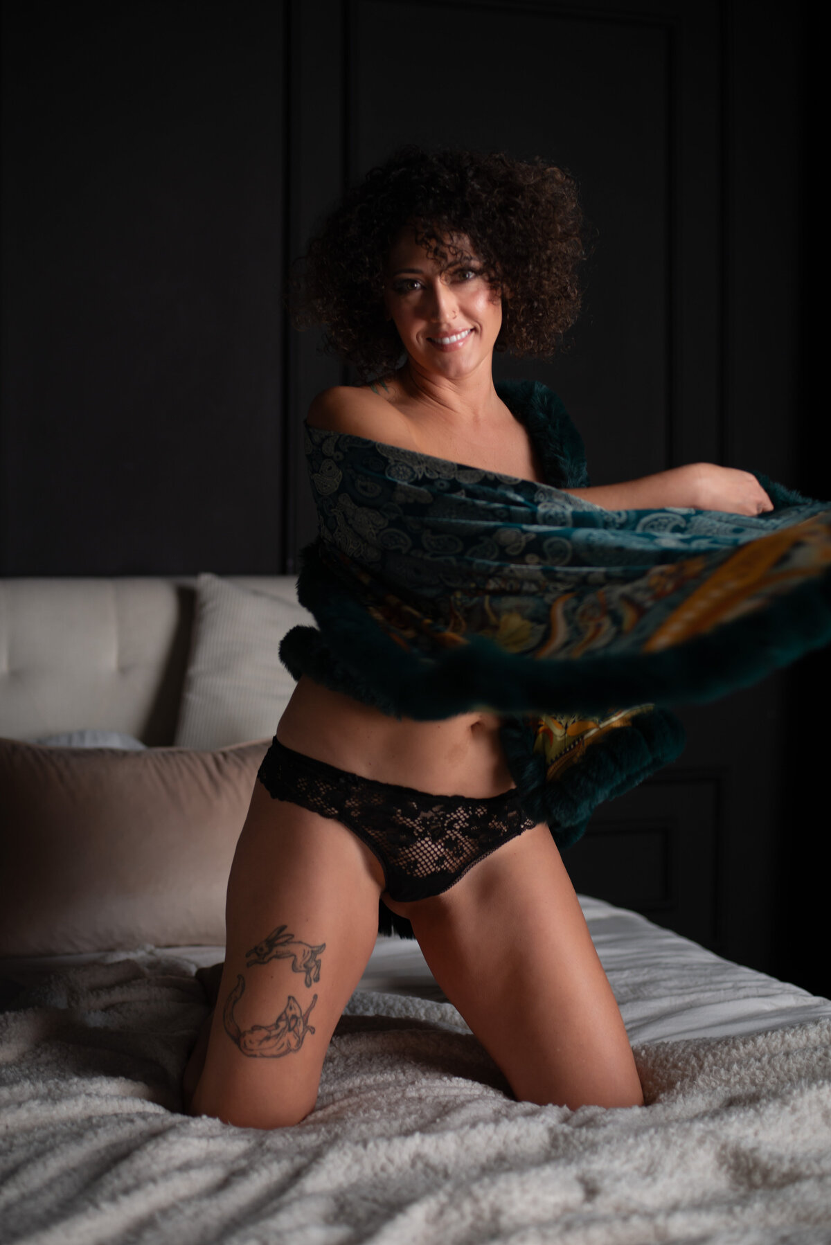 first boudoir session