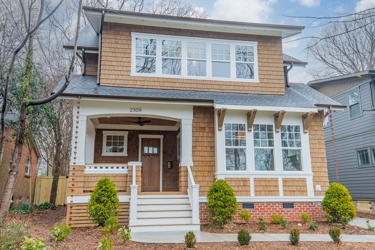 Craftsman Cottage Home Exterior Cedar Shake Charlotte