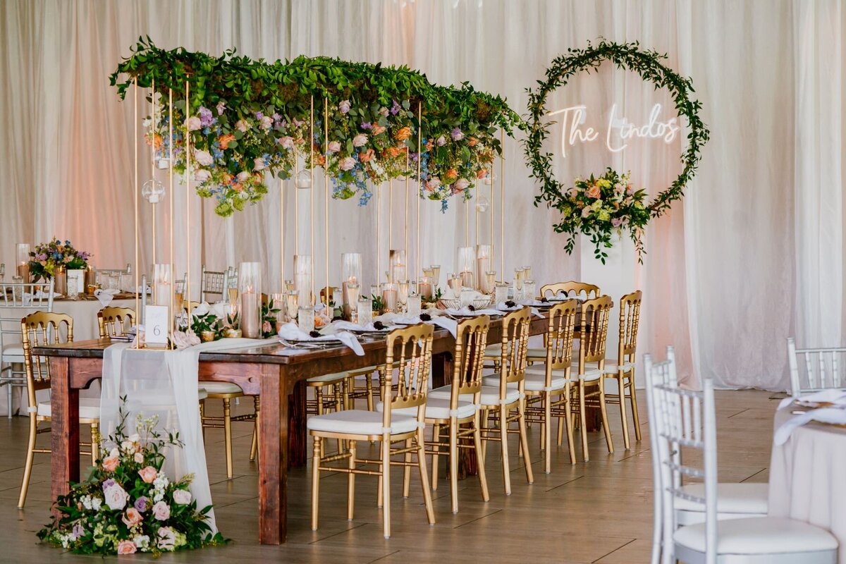 19 - Tampa River Center Wedding Head Table - Tampa Bay Wedding Planner