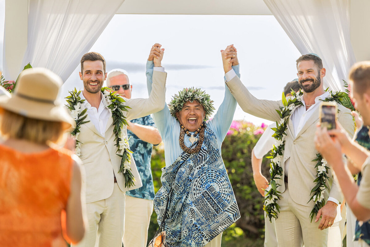 Just Maui'd during venue wedding