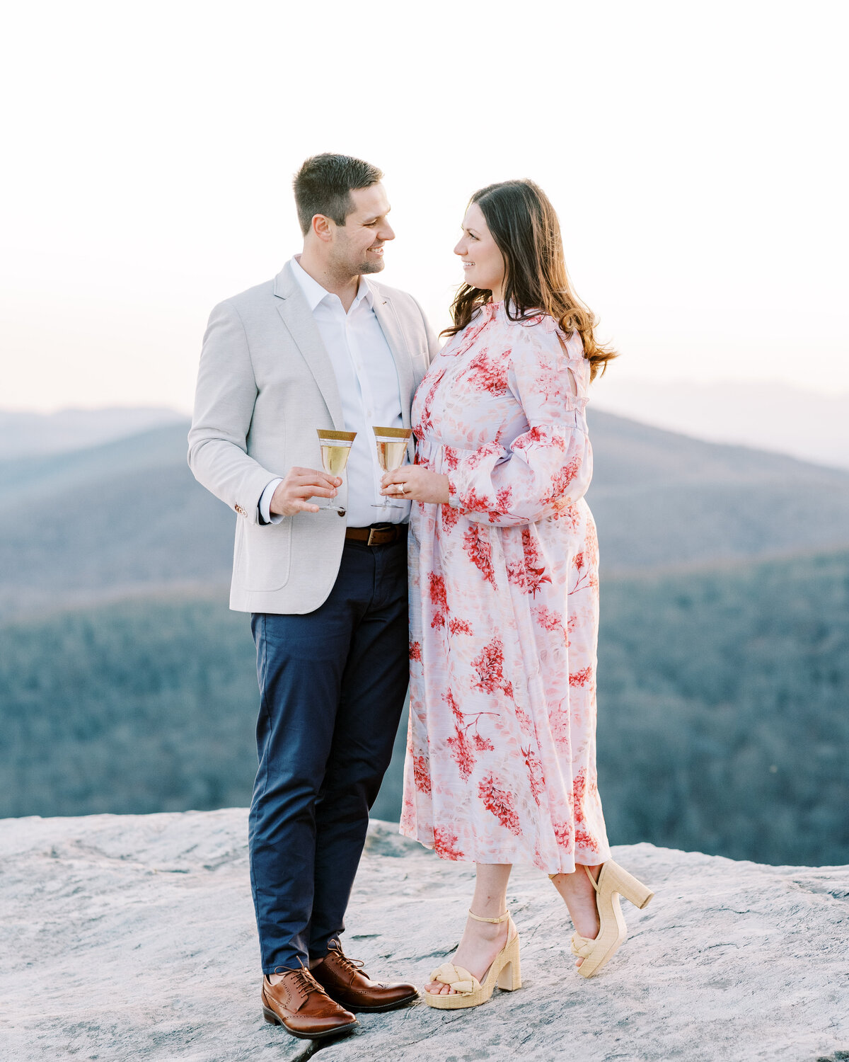 The Fourniers | Grandfather Mountain Engagement-129