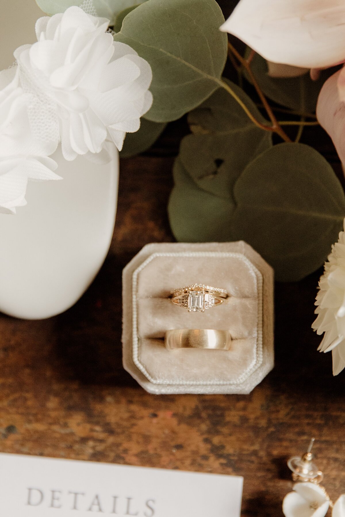 Indiana flatlay detail photographer wedding 
