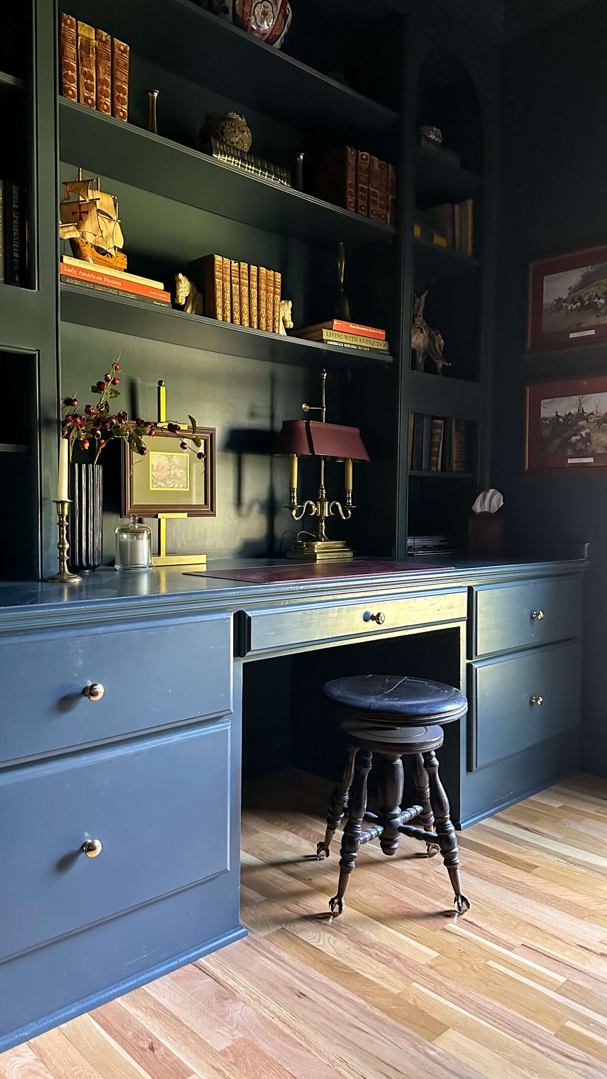 blue-grey-bookshelf-built-ins-styled