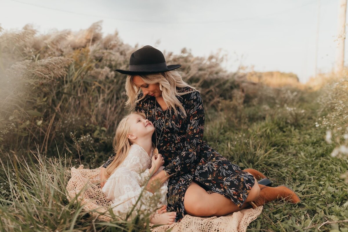 mother and daughter together