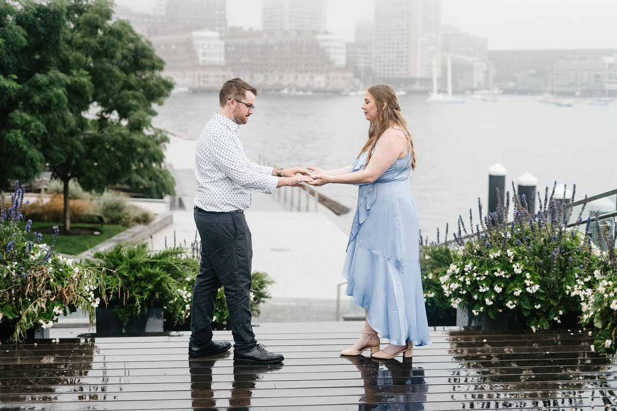 Eternal Love: A beautiful moment captured by Danielle Littles Photography in enchanting engagement photos, showcasing the genuine connection and joy of the happy couple.