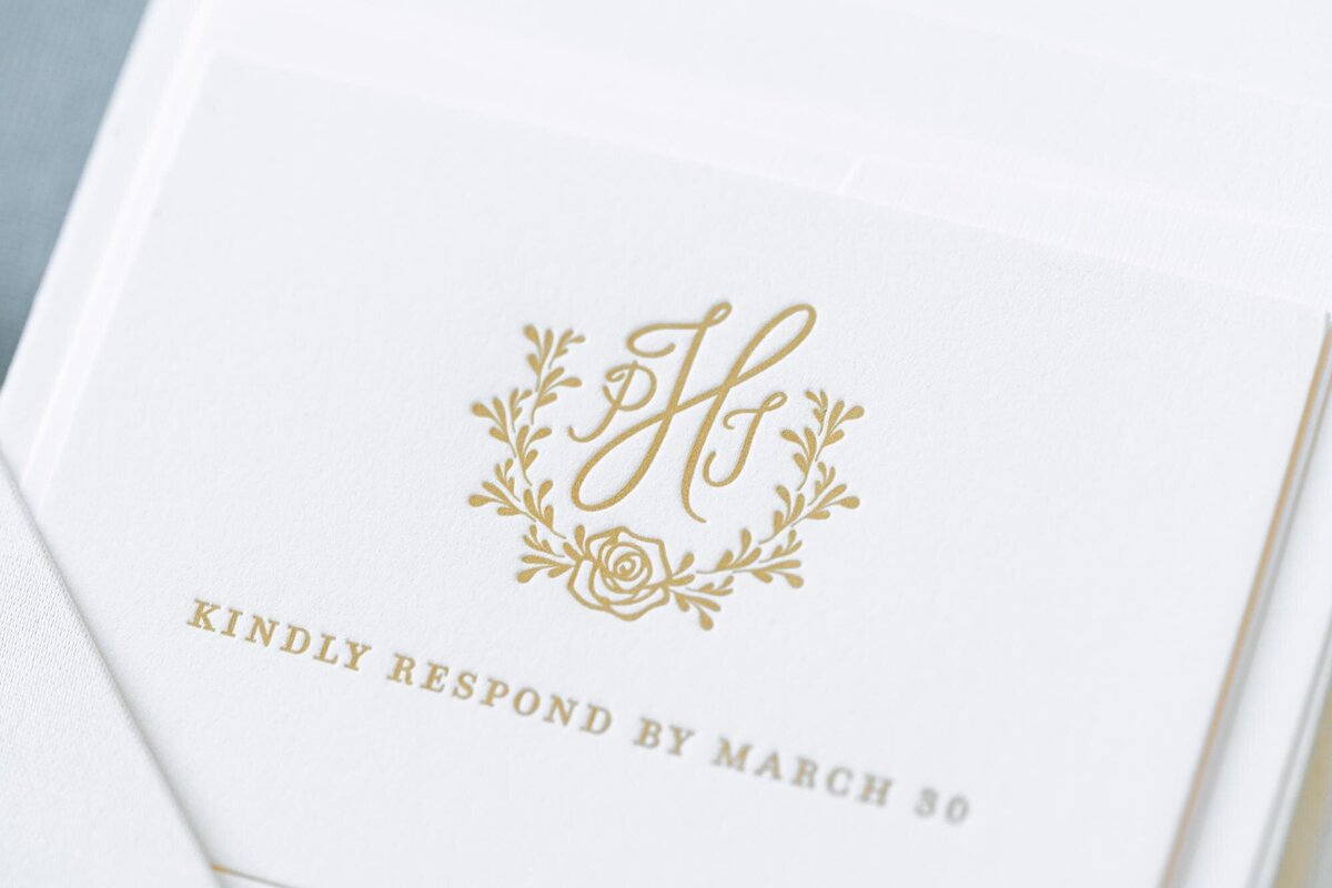 gold-letterpress-wedding-monogram
