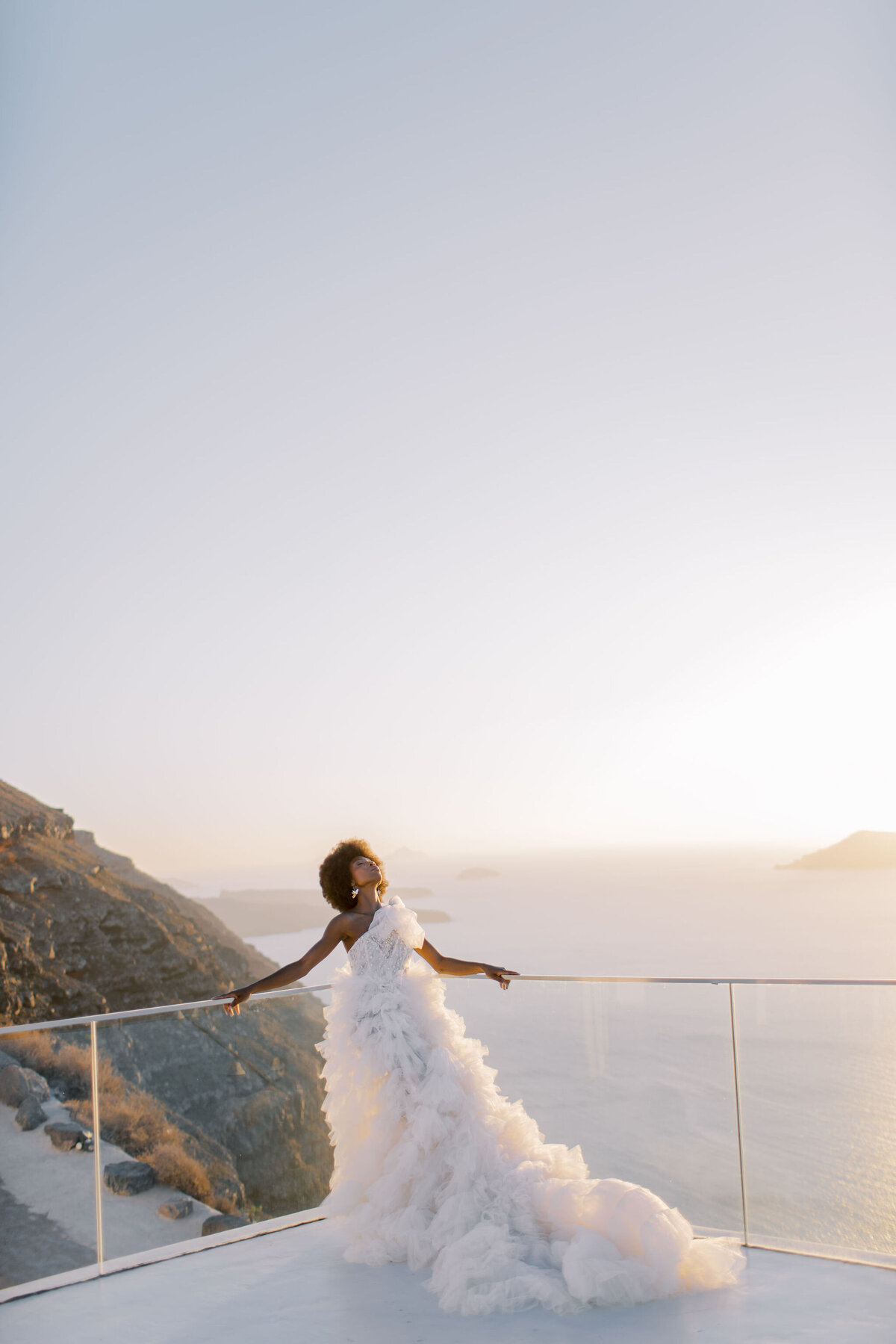 Greece Bridal Session Rocabella Santorini Millia London Gown Vicki Grafton Photography713