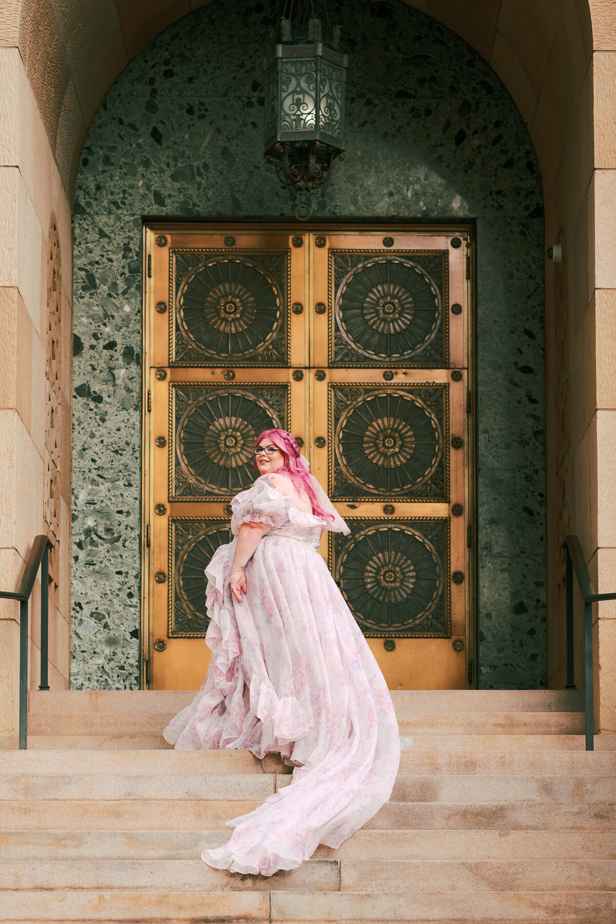 bride-pink-hair-arizona-city-hall