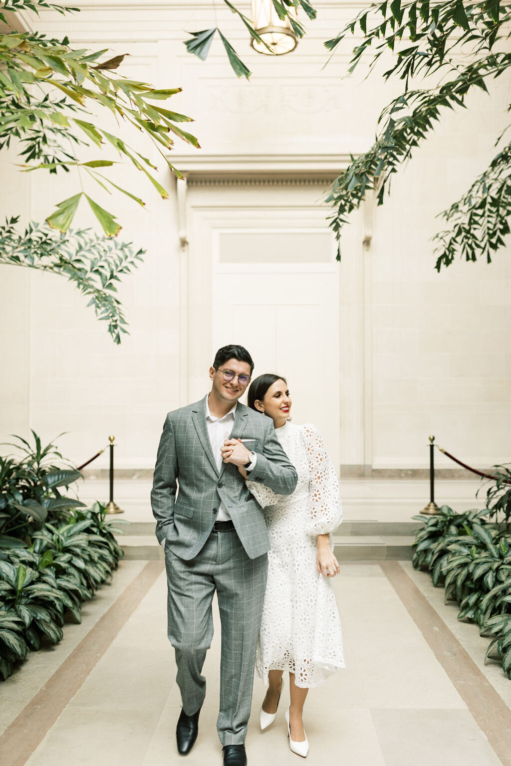 Washington, D.C. National Gallery of Art Engagement Photos | Adela Antal Photography