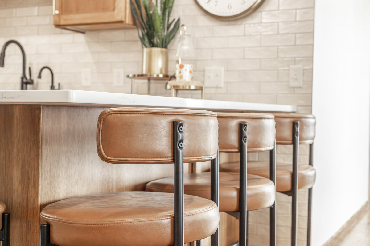 new chairs in kitchen remodel
