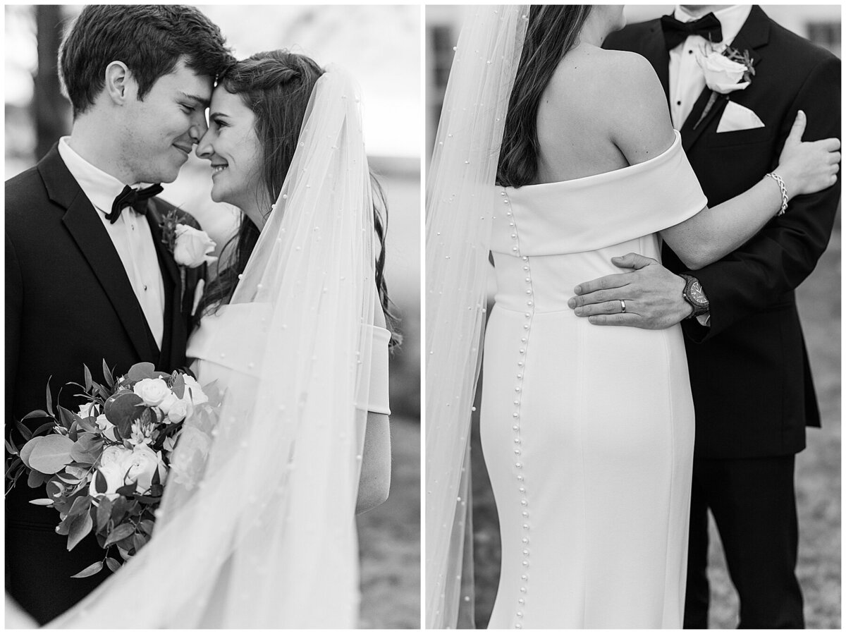 bride and groom portraits at south eden plantation 