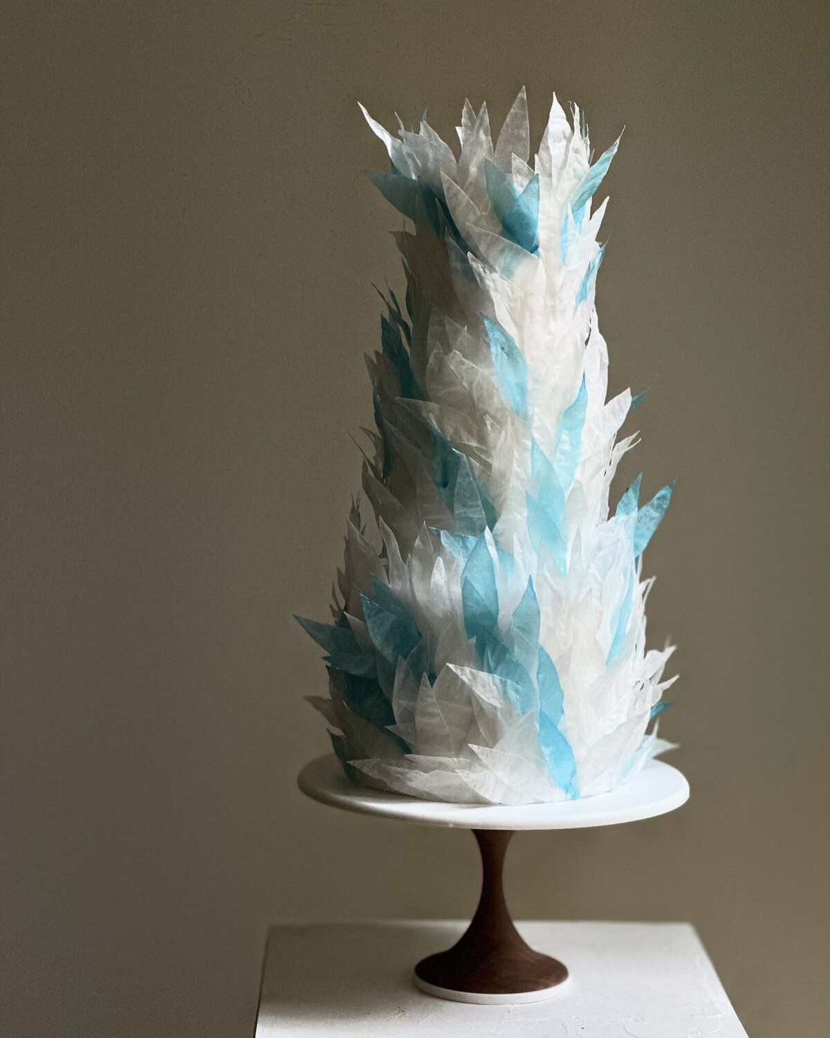 Wafer paper wedding cake