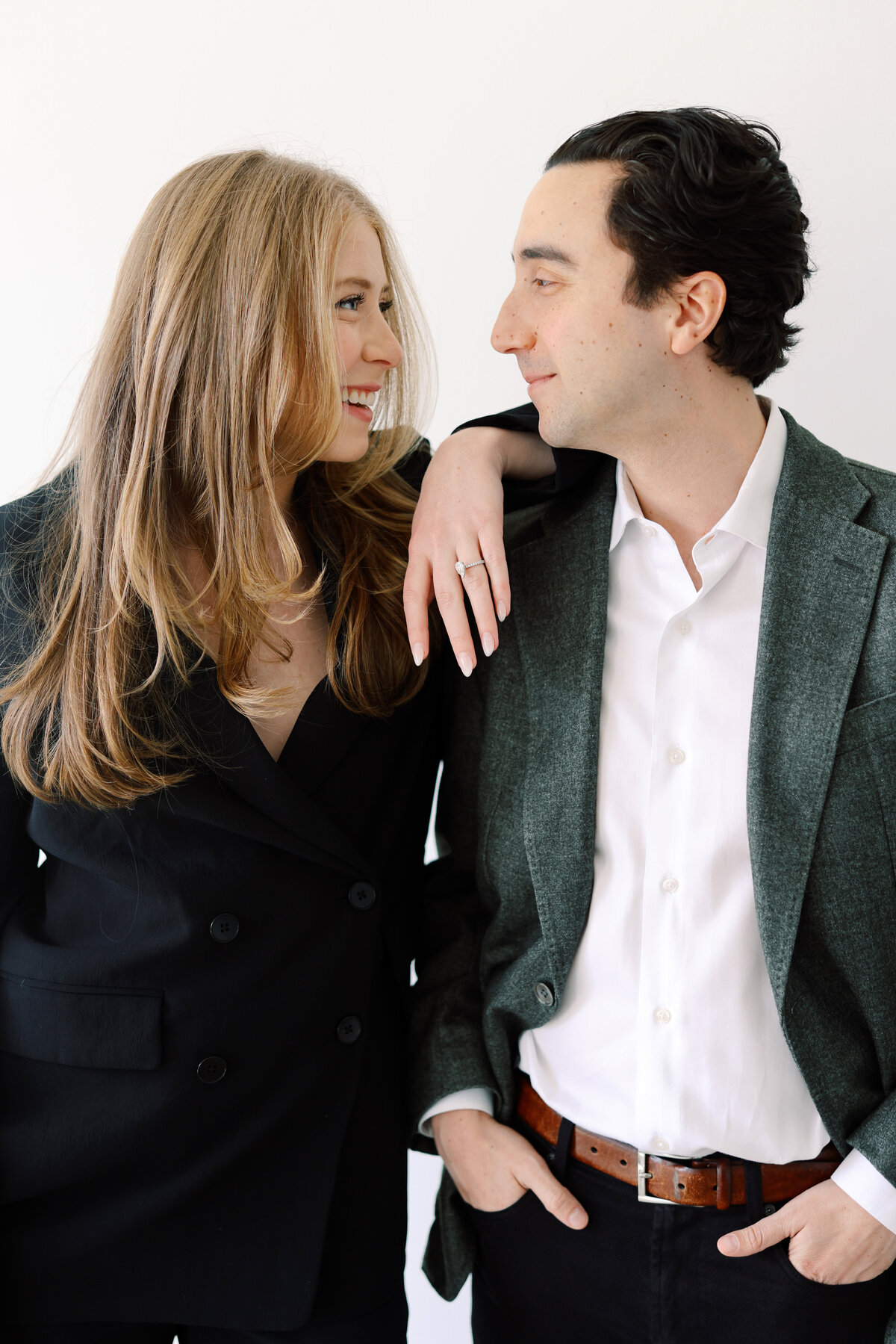 Chic Studio Engagement Photos in DC 2