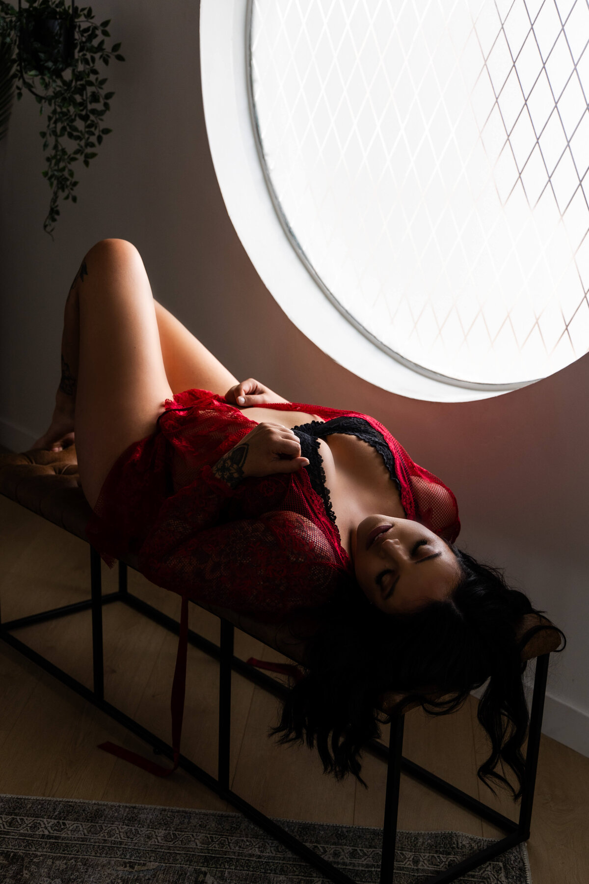 window boudoir shot arizona