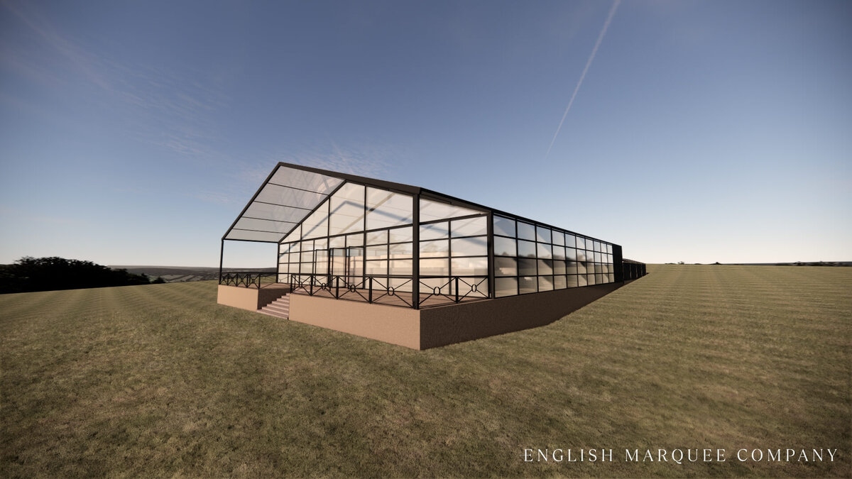A beautiful new concept glass marquee