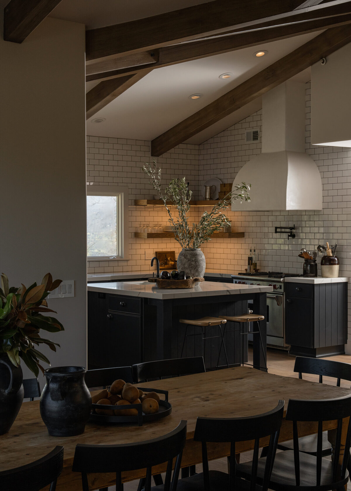 dining room and living room